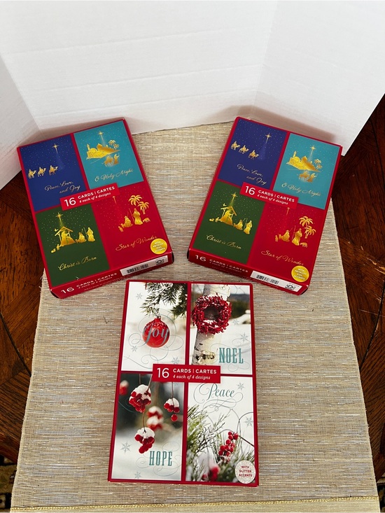 Imagine Arts Other - Lot of 3 Christmas Holiday Card Box 16 Count in Each Box Noel Joy Peace Hope
